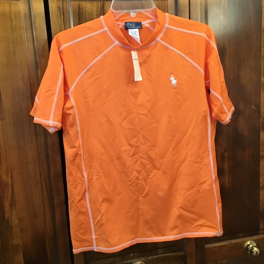Polo sport shirt, size XL (18-20), NWT, polyester